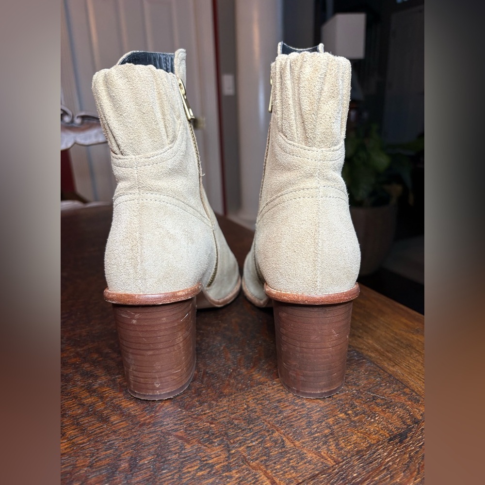 Zadig & Voltaire Lena Suede Ankle Boots - Sand/Beige - Size 40 - Picture 4 of 11